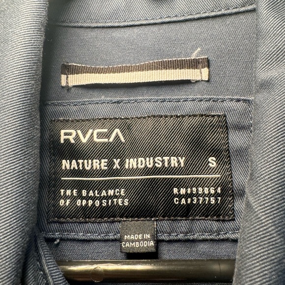 RVCA Navy Blue Lightweight Bomber Jacket - Picture 5 of 7